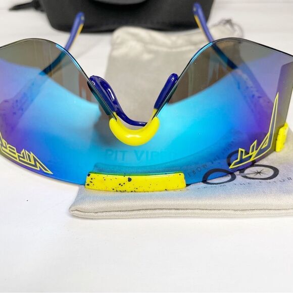 Pit Viper 2000 The Montucky Coldsnacks turquoise sunglasses with case/box. NWT - Picture 7 of 9